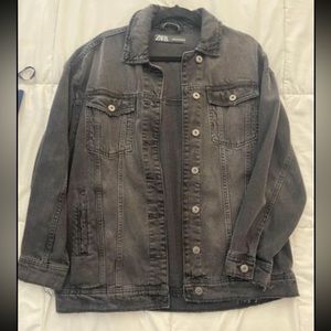 EVERYTHING HAS TO GO - Make an offer - 
Long black jean jacket - medium - Zara